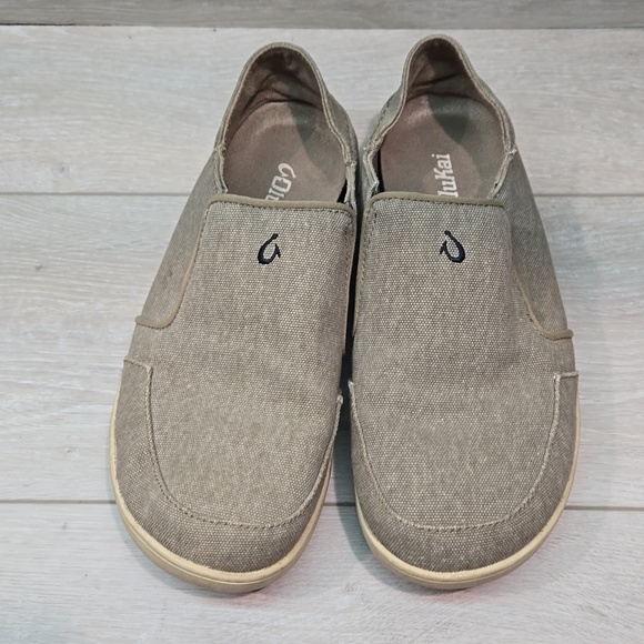 Olukai Mens Nohea Lole Loafer Slip on shoes sz 8 main image 6